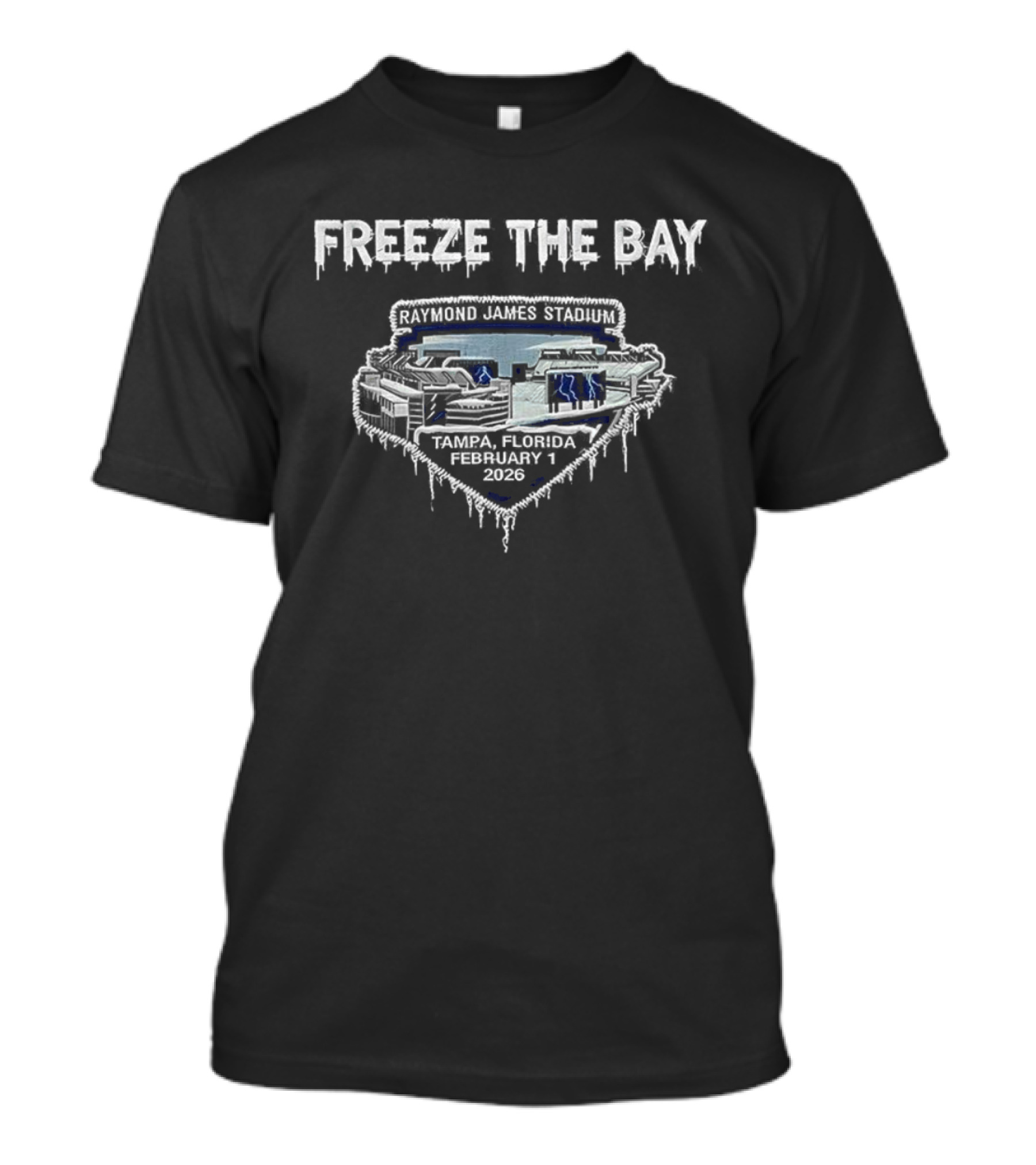 Freeze The Bay Ice Cold Lightning T-Shirt