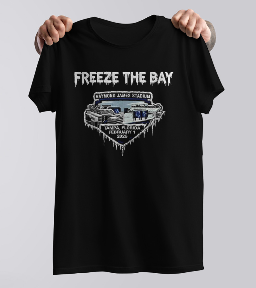Freeze The Bay Ice Cold Lightning T-Shirt
