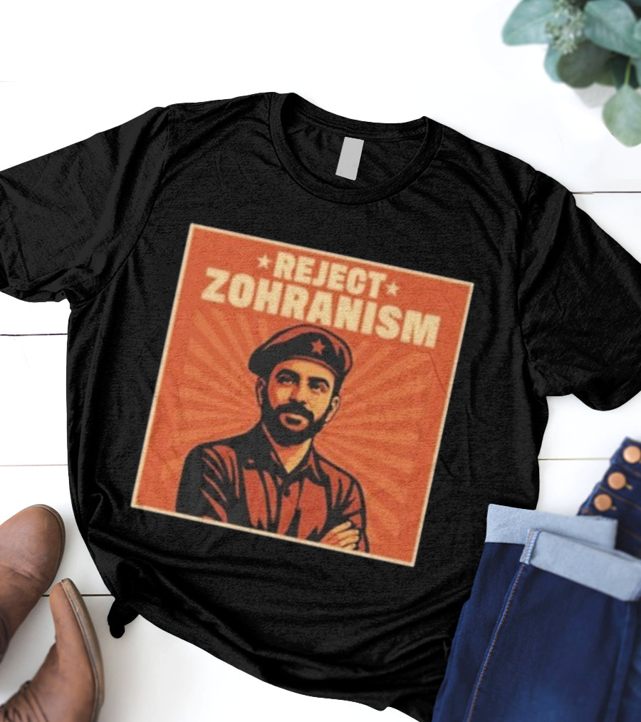 REJECT ZOHRANISM Retro Revolution Style Image T-Shirt
