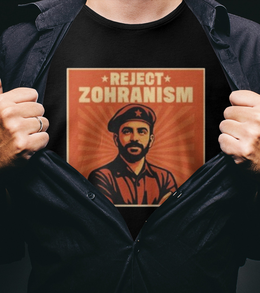 REJECT ZOHRANISM Retro Revolution Style Image T-Shirt