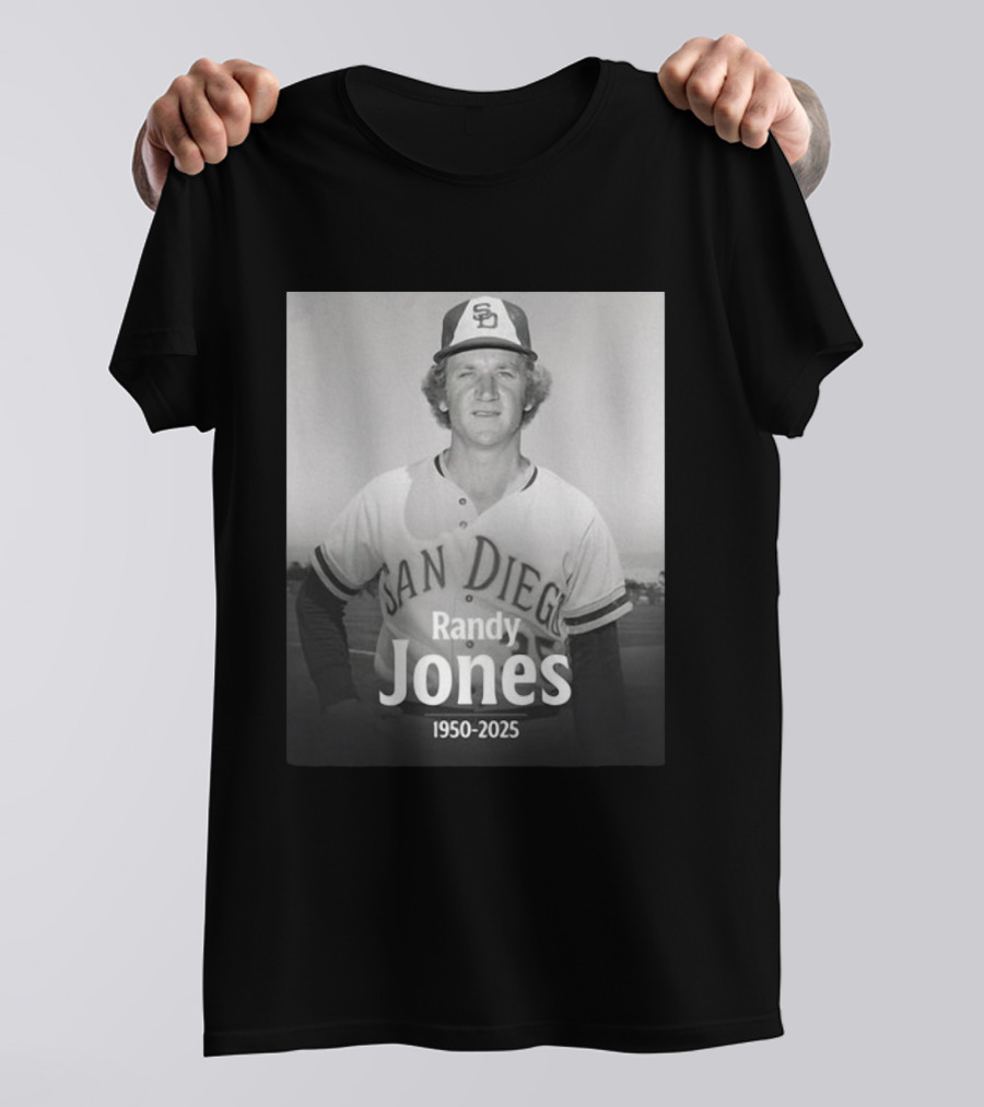 San Diego Randy Jones 1950-2025 SD Padres Baseball Legend T-Shirt