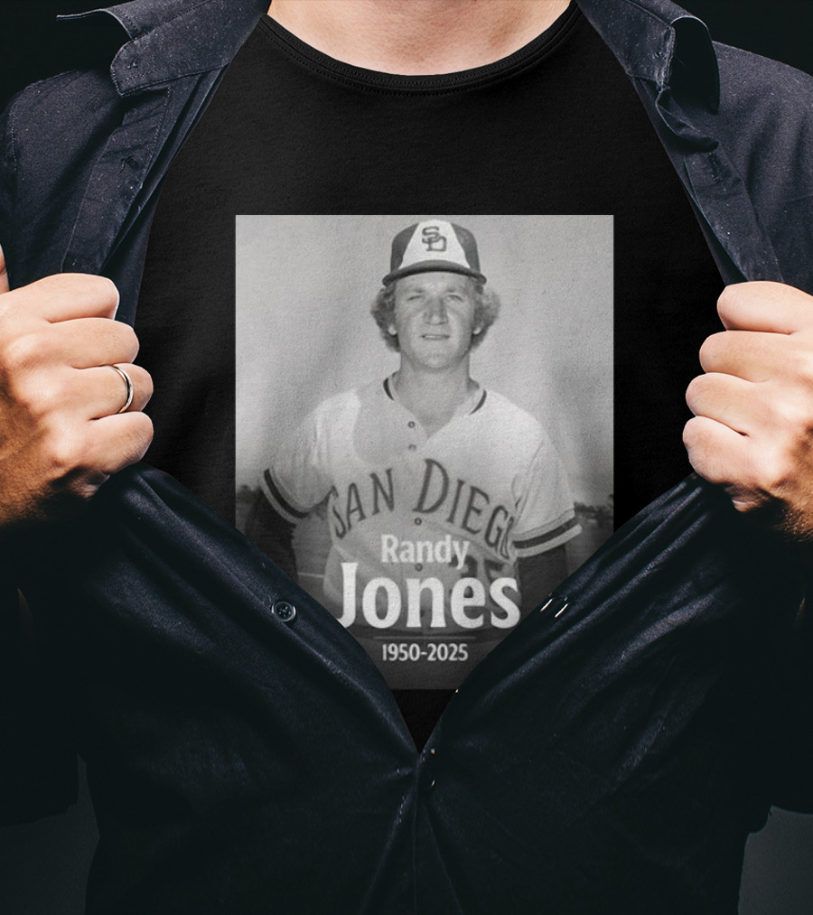 San Diego Randy Jones 1950-2025 SD Padres Baseball Legend T-Shirt