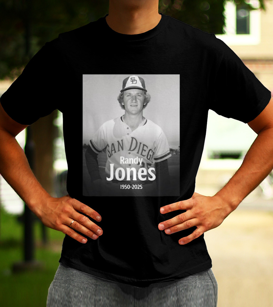 San Diego Randy Jones 1950-2025 SD Padres Baseball Legend T-Shirt