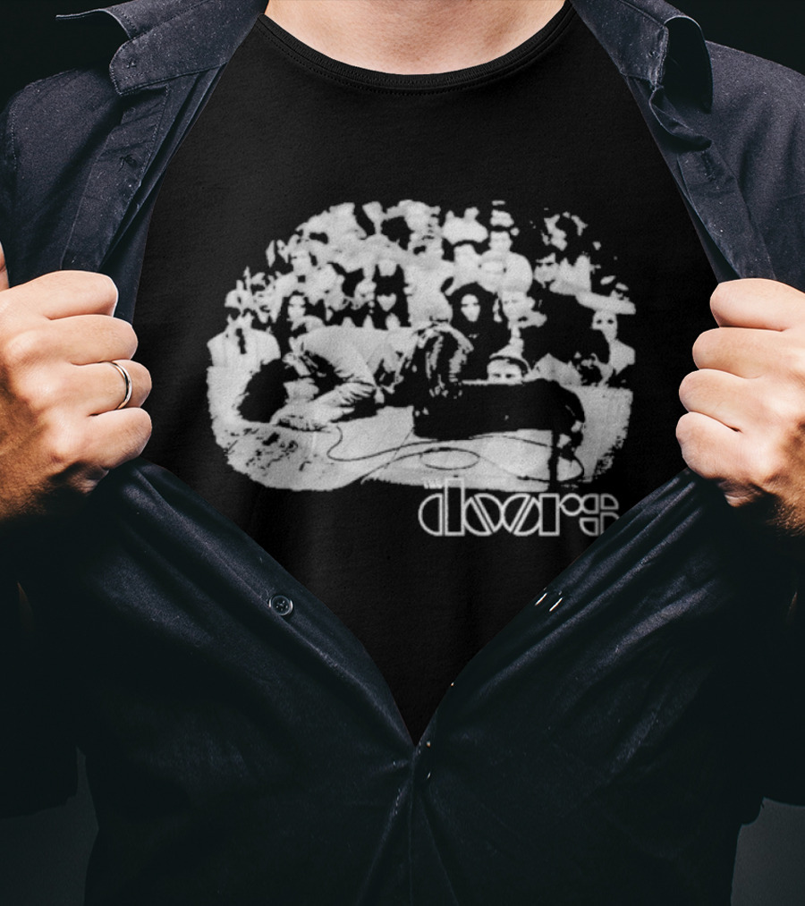 The Doors Jim Morrison Vintage Sleep Crowd T-Shirt