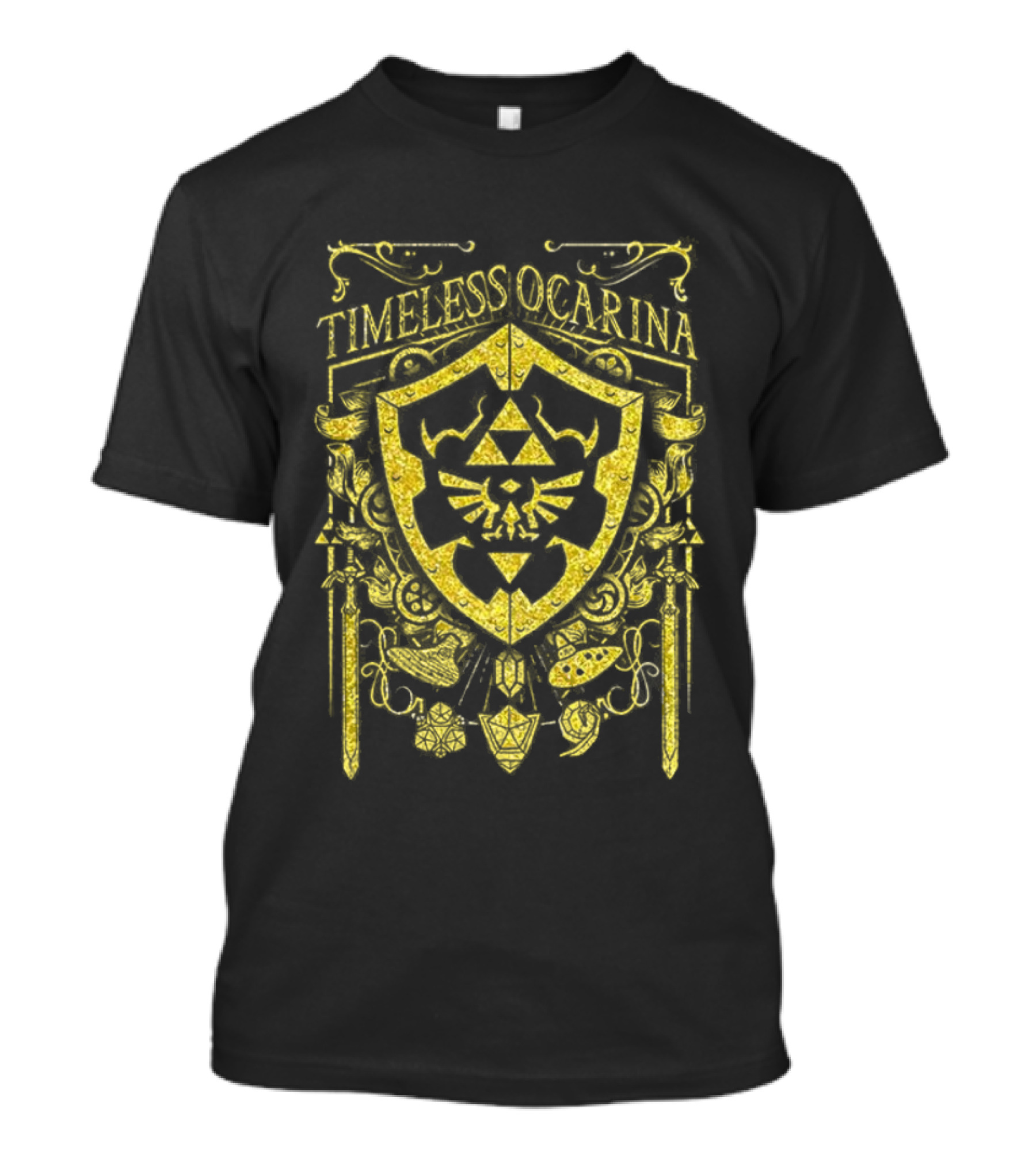 Timeless Ocarina The Legend Of Zelda Ocarina Of Time Crest Symphony T-Shirt
