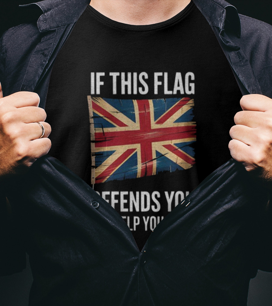 If This Flag Offends You I'll Help You Pack UK Flag T-Shirt