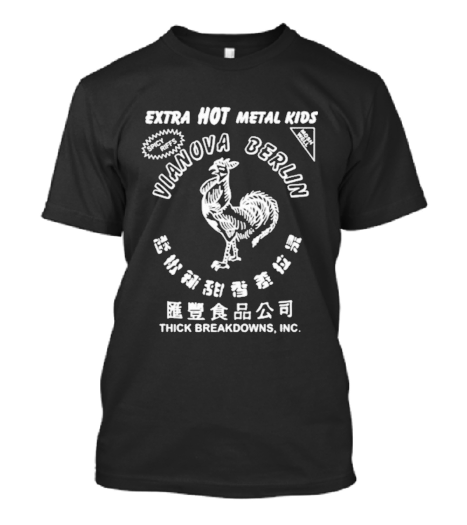 Vianova Berlin Extra Hot Metal Kids Thick Breakdowns Rooster T-Shirt