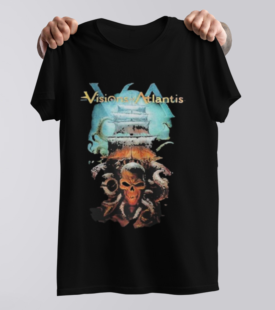 Visions Of Atlantis Skull And Tentacles T-Shirt