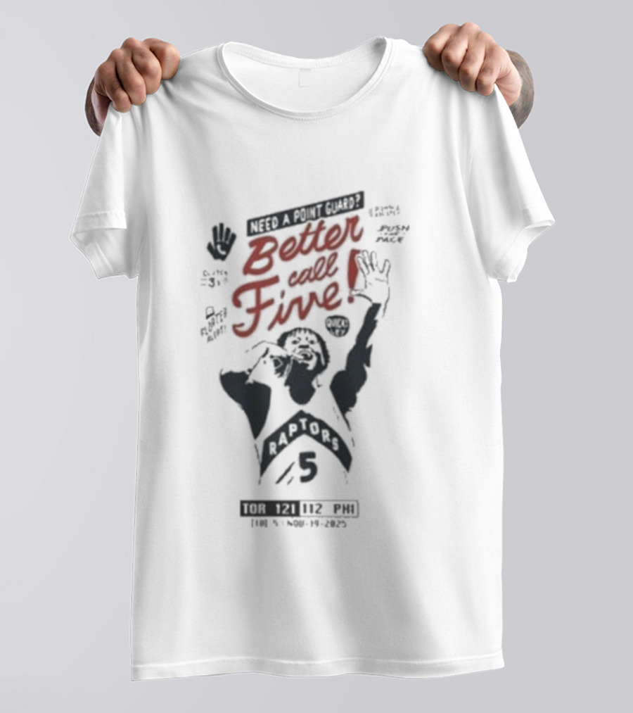 Immanuel Quickley Better Call Five Basketball Need A Point Guard Knicks Number Tee T-Shirt
