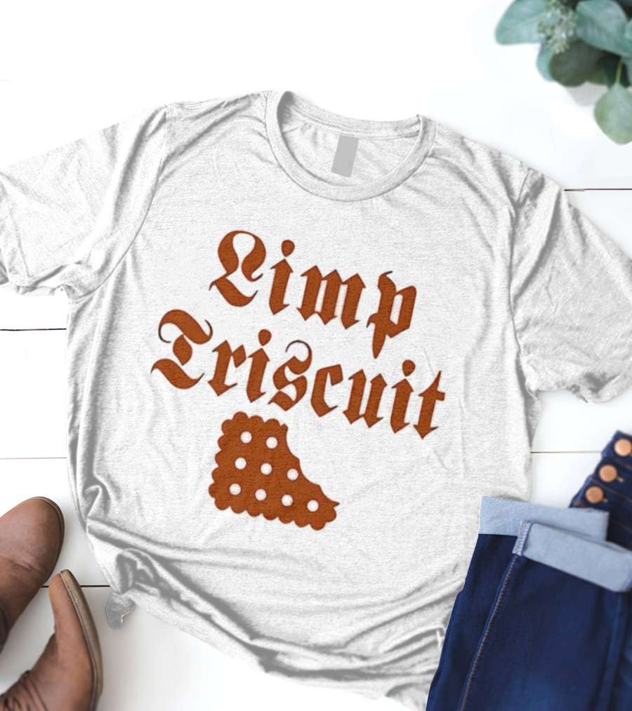 Limp Triscuit Waffle Styled Crackers With Fun Eyes T-Shirt