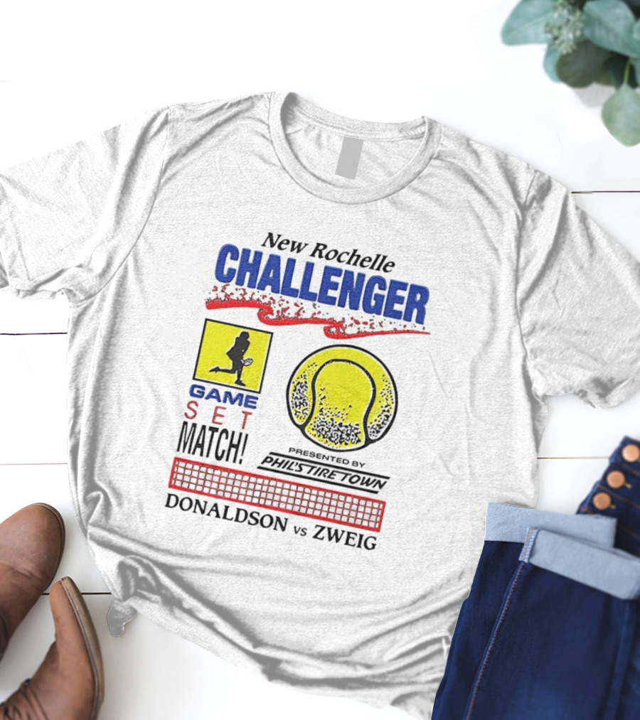 New Rochelle Challenger Game Set Match Tennis Tournament Donaldson Zweig Invitational T-Shirt