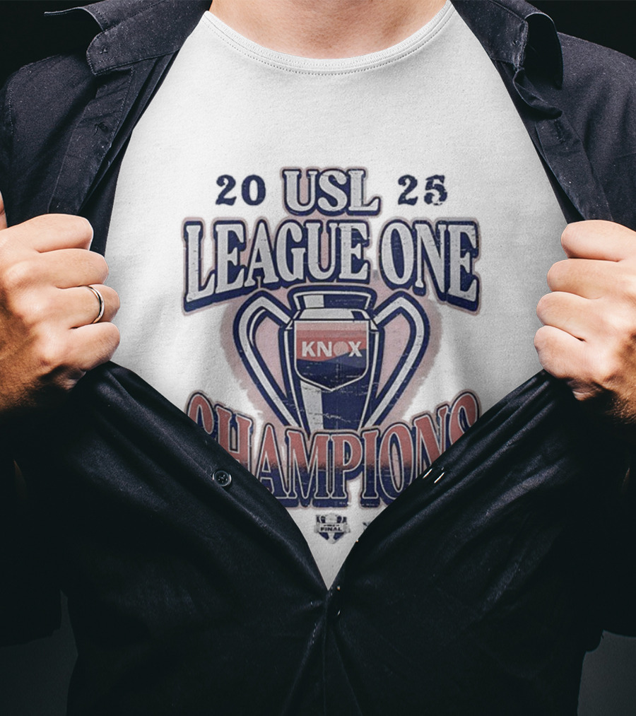 One Knoxville SC 2025 USL League One Champions Trophy Covenant Health Park November 16th T-Shirt