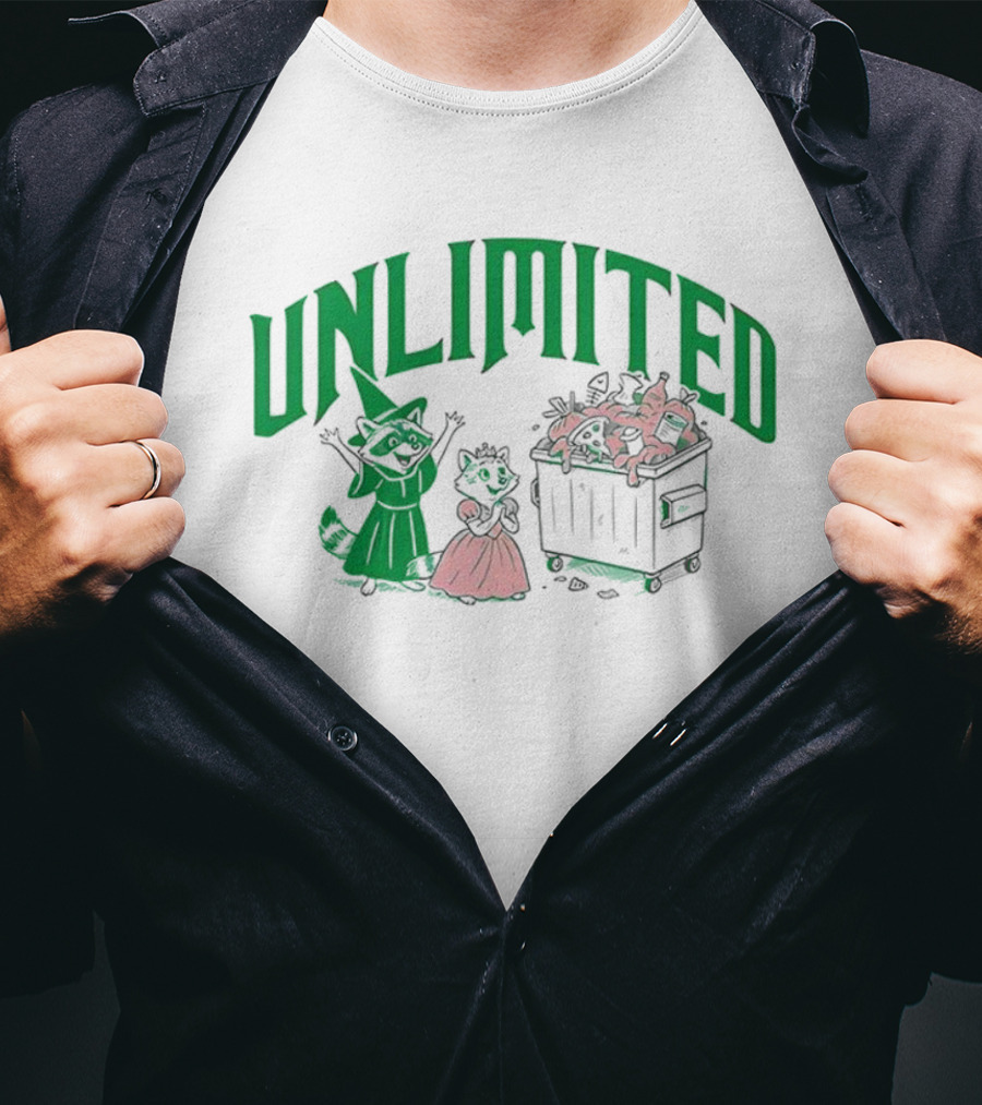 Unlimited Raccoon Trash Wizard And Princess Celebration T-Shirt