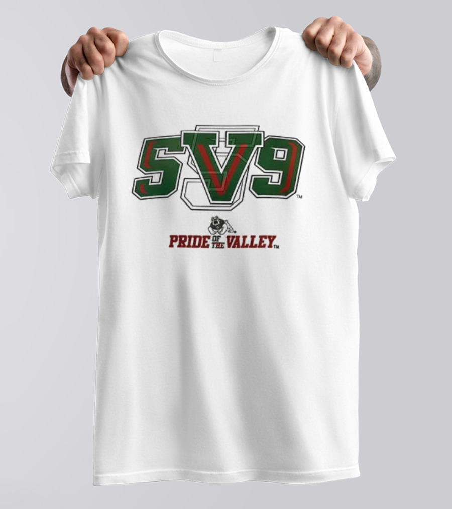 SV9 Pride Of The Valley Fresno State Bulldogs Football T-Shirt