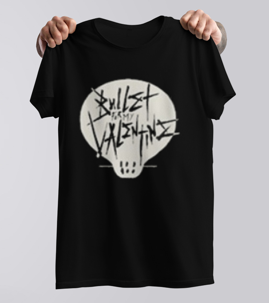 Bullet For My Valentine Bring Out The Knives Skull T-Shirt