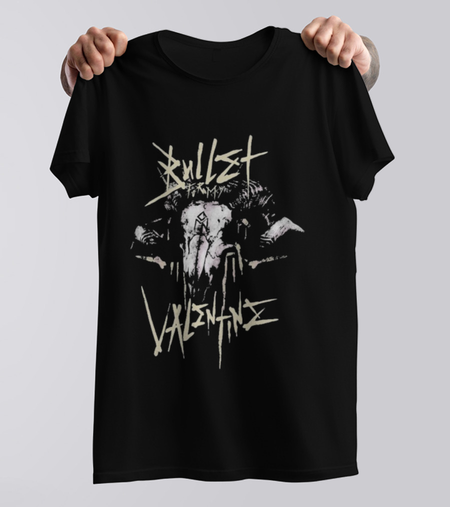 Bullet For My Valentine Ram Skull Valentine's Day T-Shirt