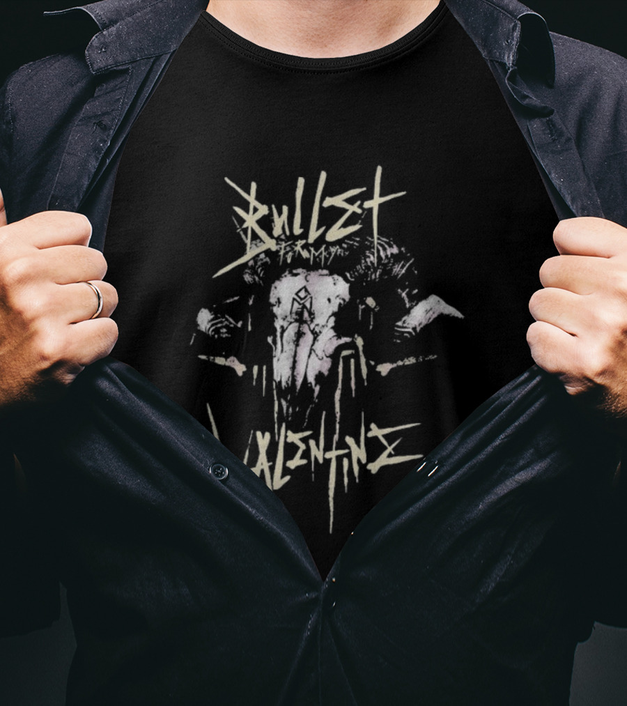 Bullet For My Valentine Ram Skull Valentine's Day T-Shirt