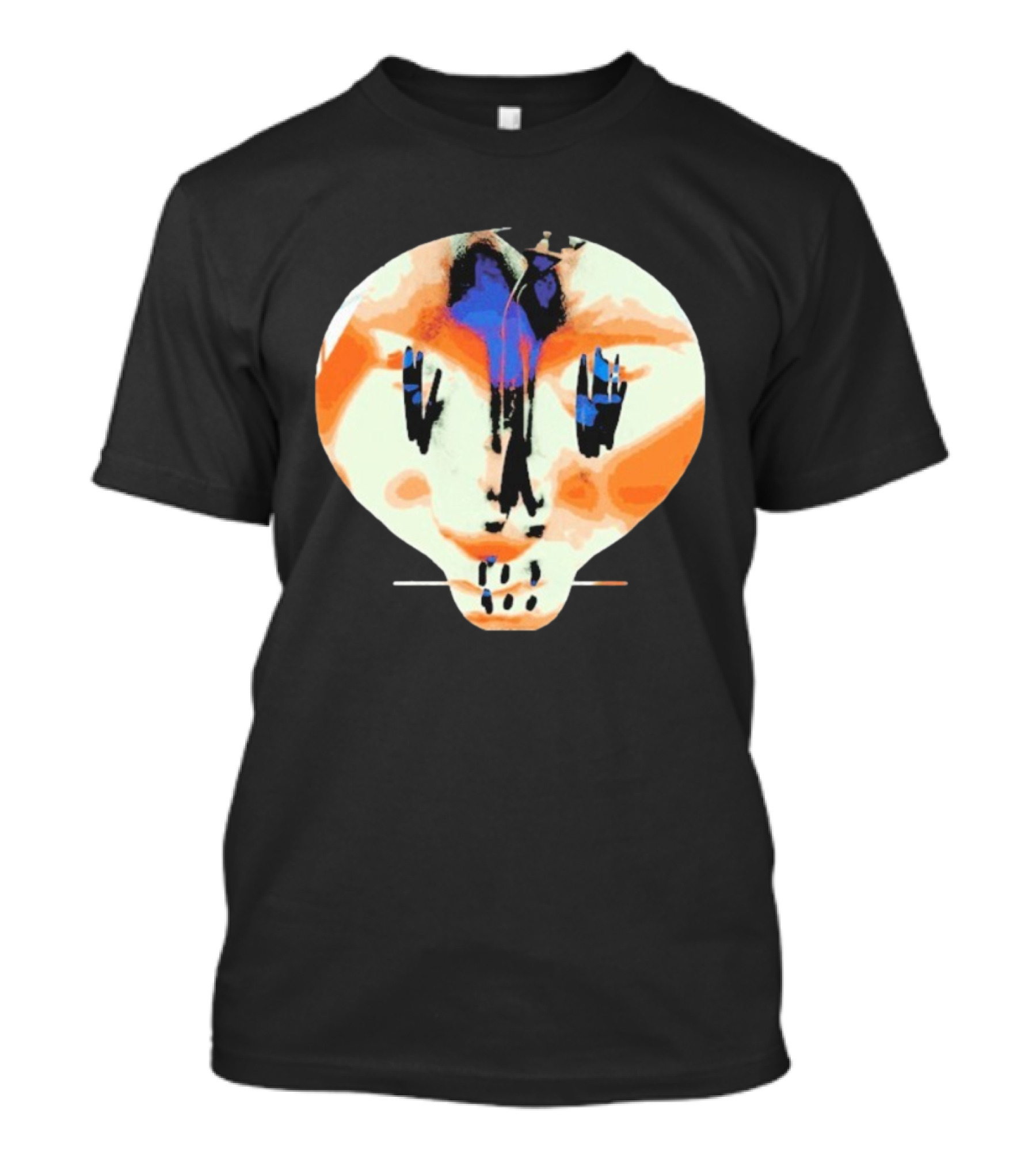 Bullet For My Valentine Skull Infill Abstract Vibrant Style T-Shirt