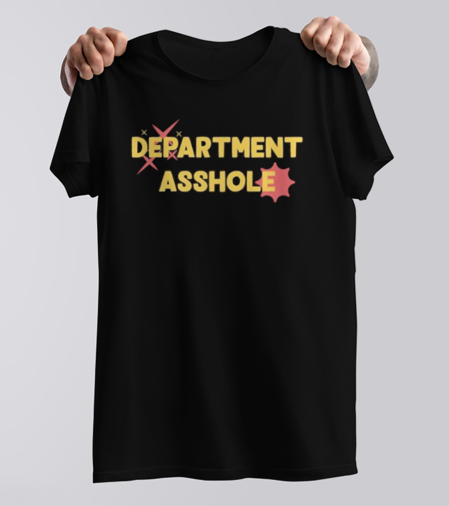 Chris Boden Department Asshole Text Humor With Star Badge Icon T-Shirt