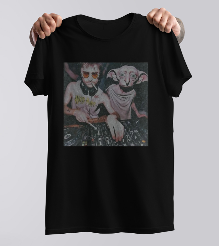 Harry Potter Dobby Vintage DJ Party Scene T-Shirt