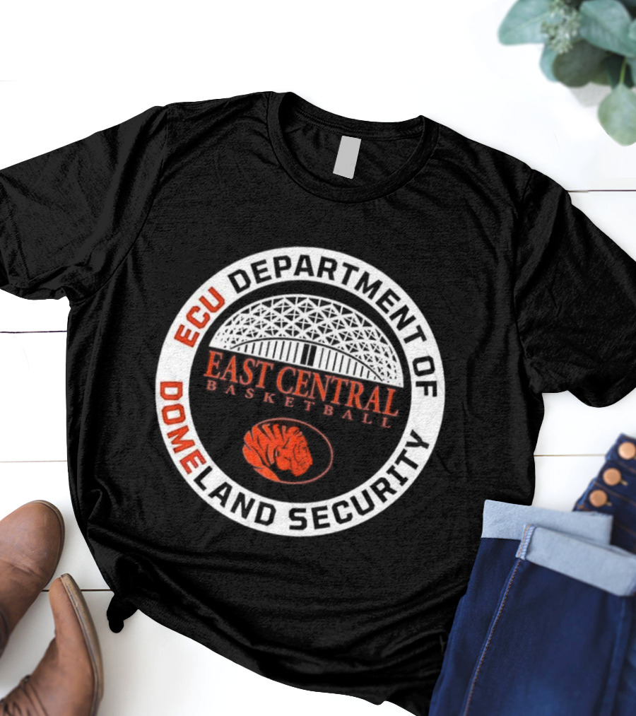 ECU Department Of Domeland Security East Central Basketball Tiger T-Shirt