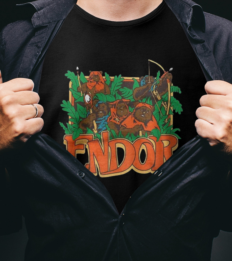Endor Ewok Gathering Star Wars Forest Adventure T-Shirt