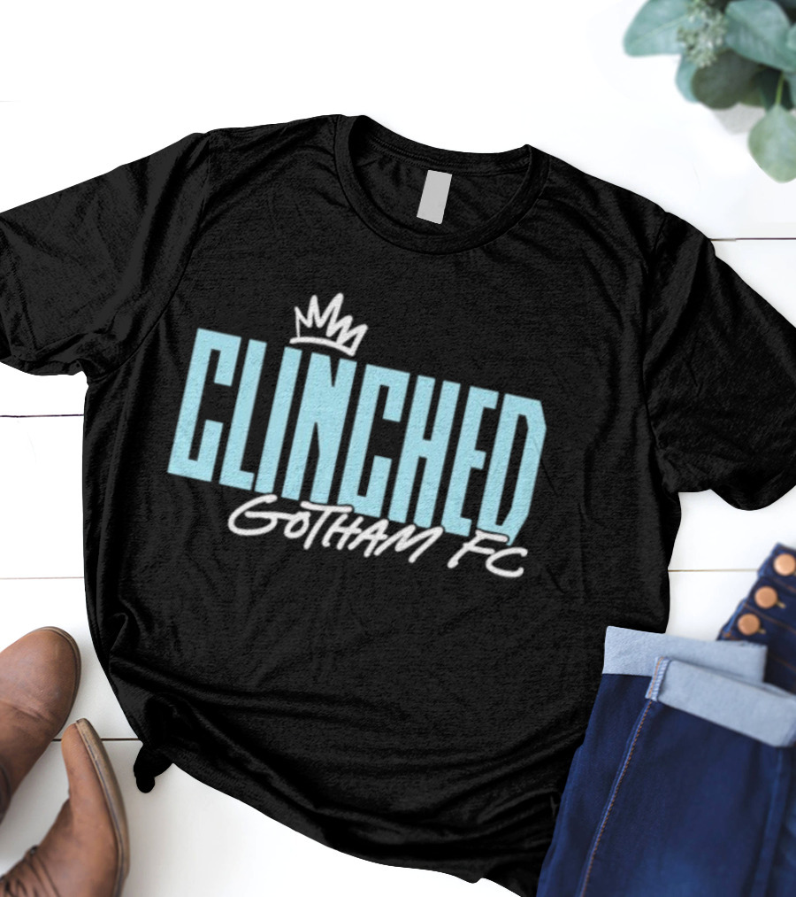 Clinched Crown Gotham FC Victory T-Shirt