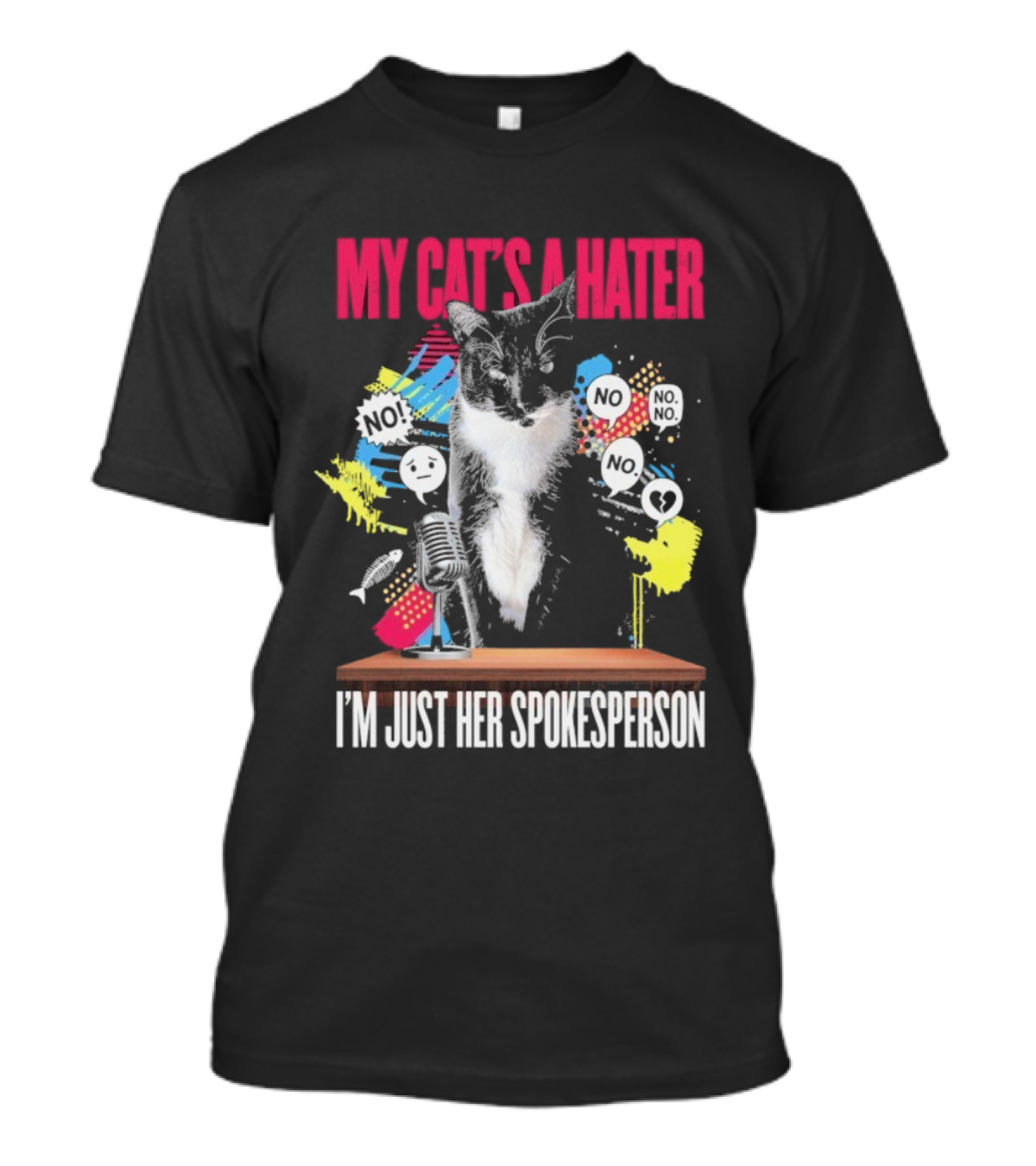 My Cat's A Hater I'm Just Her Spokesperson Layze Stormy T-Shirt
