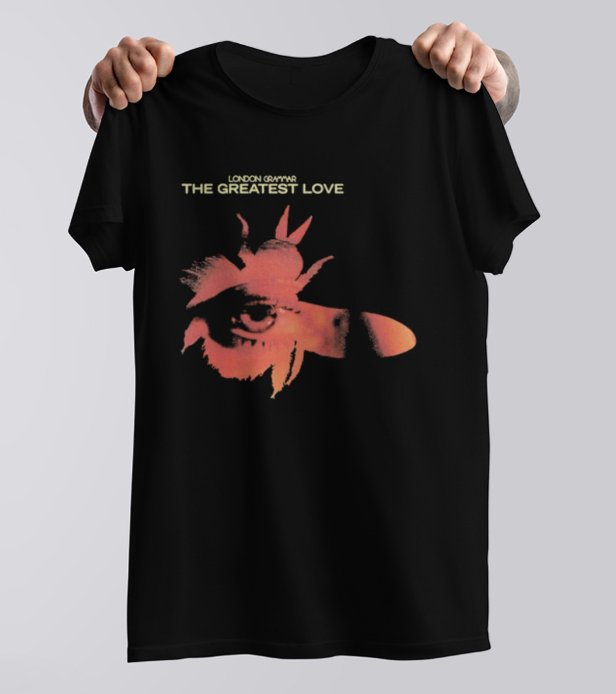 London Grammar The Greatest Love Eye In The Fly Red Collage Illustration T-Shirt
