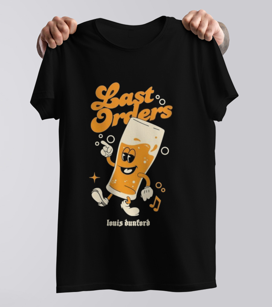 Louis Dunford Last Orders Be Lucky Animated Beer Glass T-Shirt