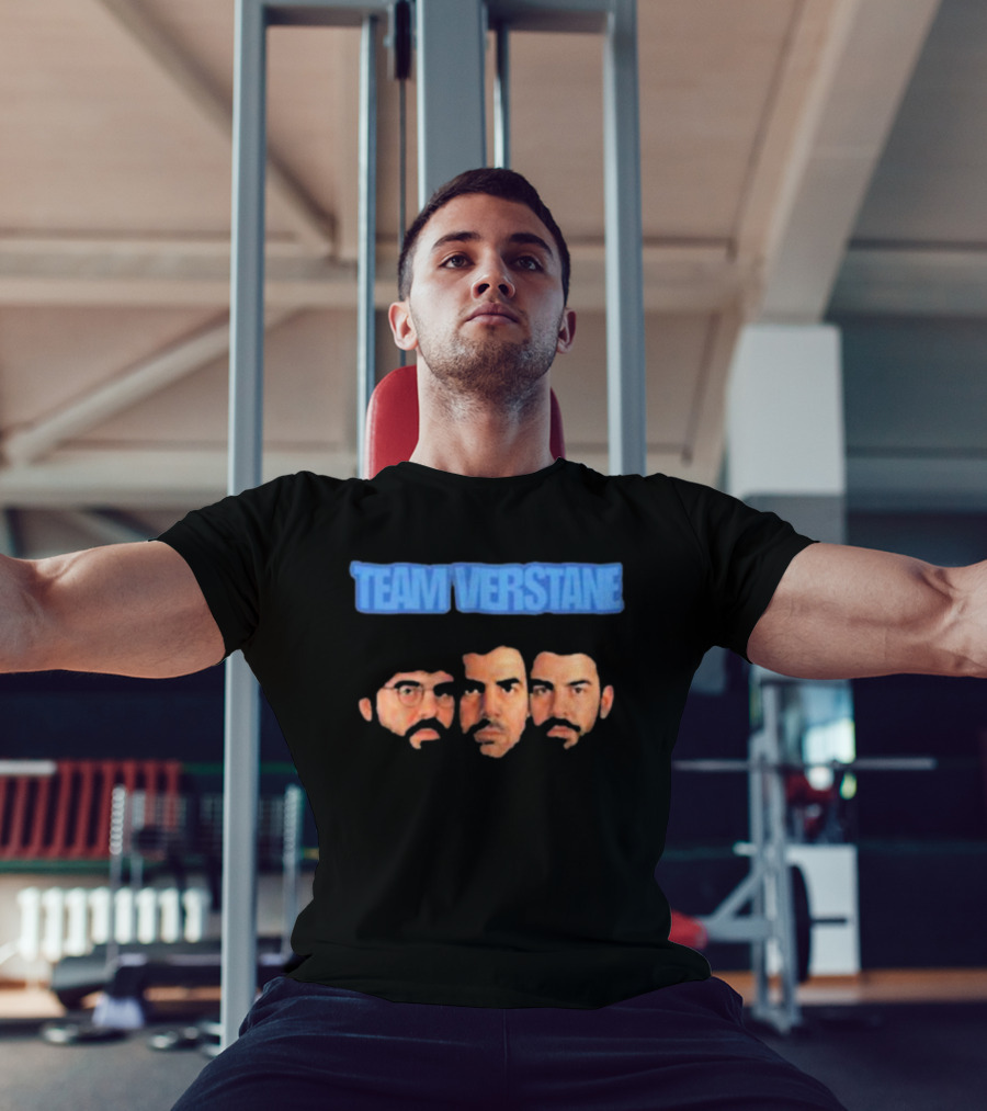 TEAM VERSTANE FACES WITH THREE CHARACTERS T-Shirt