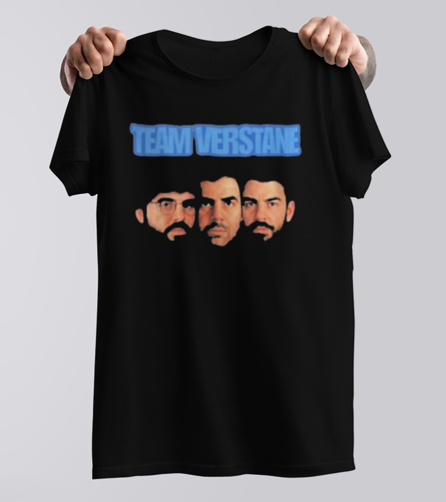 TEAM VERSTANE FACES WITH THREE CHARACTERS T-Shirt