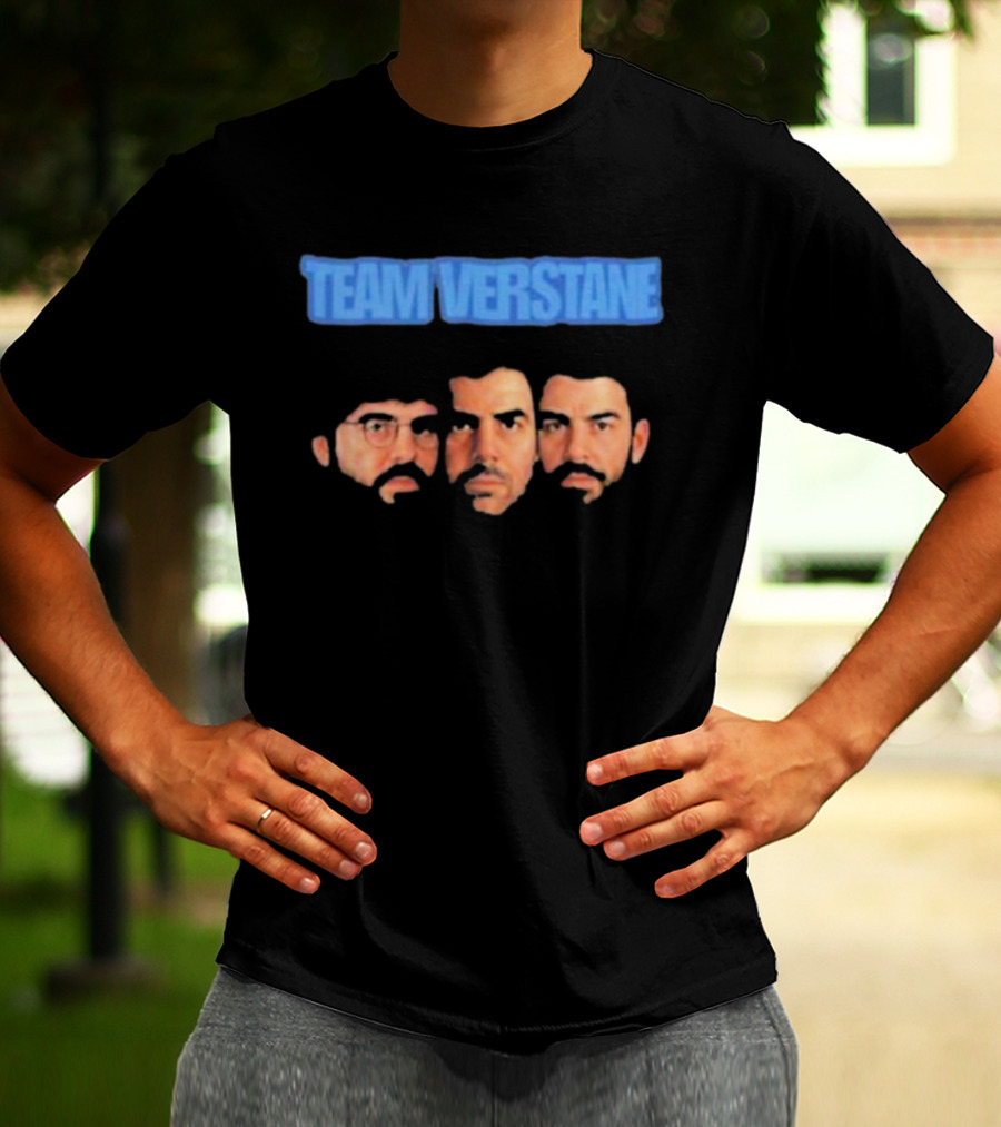 TEAM VERSTANE FACES WITH THREE CHARACTERS T-Shirt