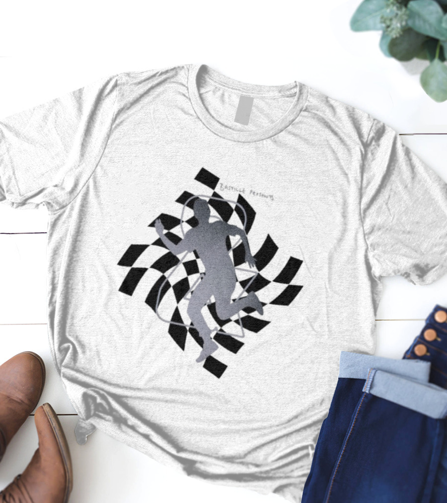 Bastille Checkered Runner Iconic Silhouette T-Shirt