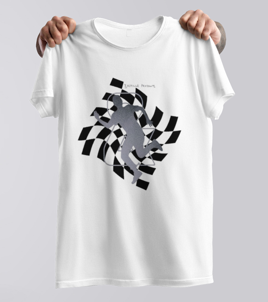 Bastille Checkered Runner Iconic Silhouette T-Shirt