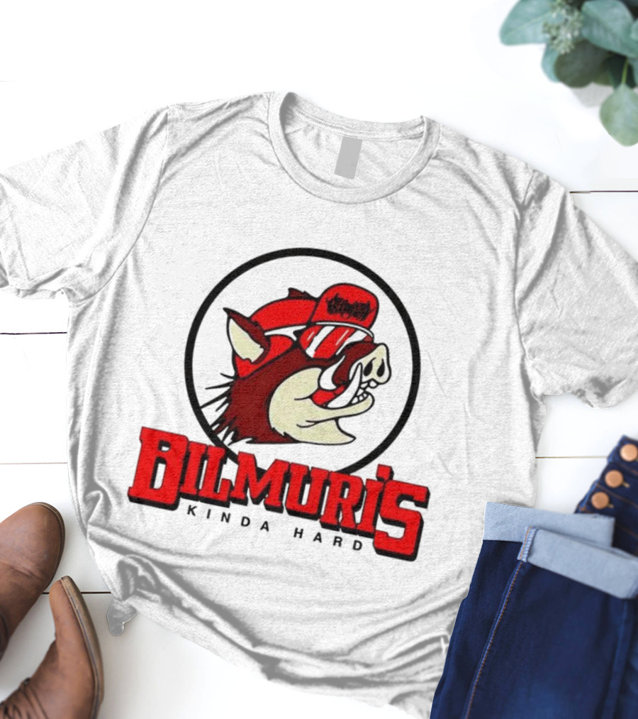 Bilmuri Hog-Ee’s Kinda Hard Red Hat Bear Logo T-Shirt