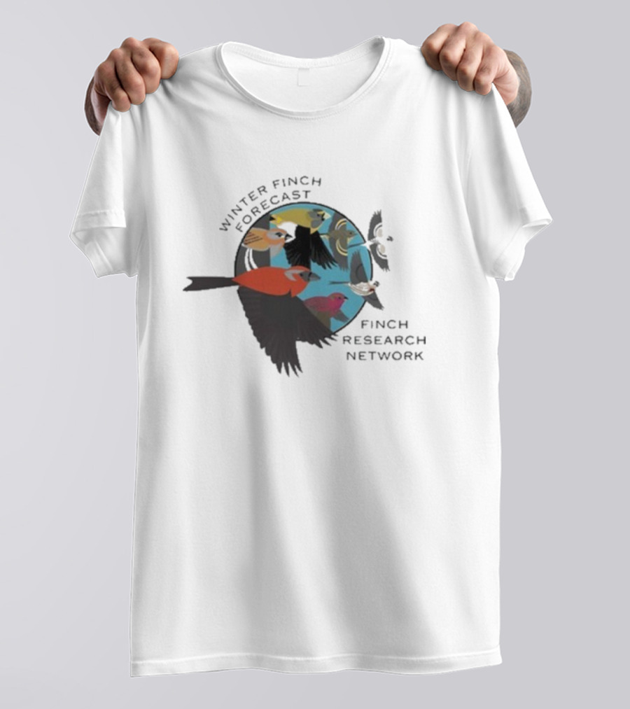 Winter Finch Forecast Finch Research Network Birds T-Shirt