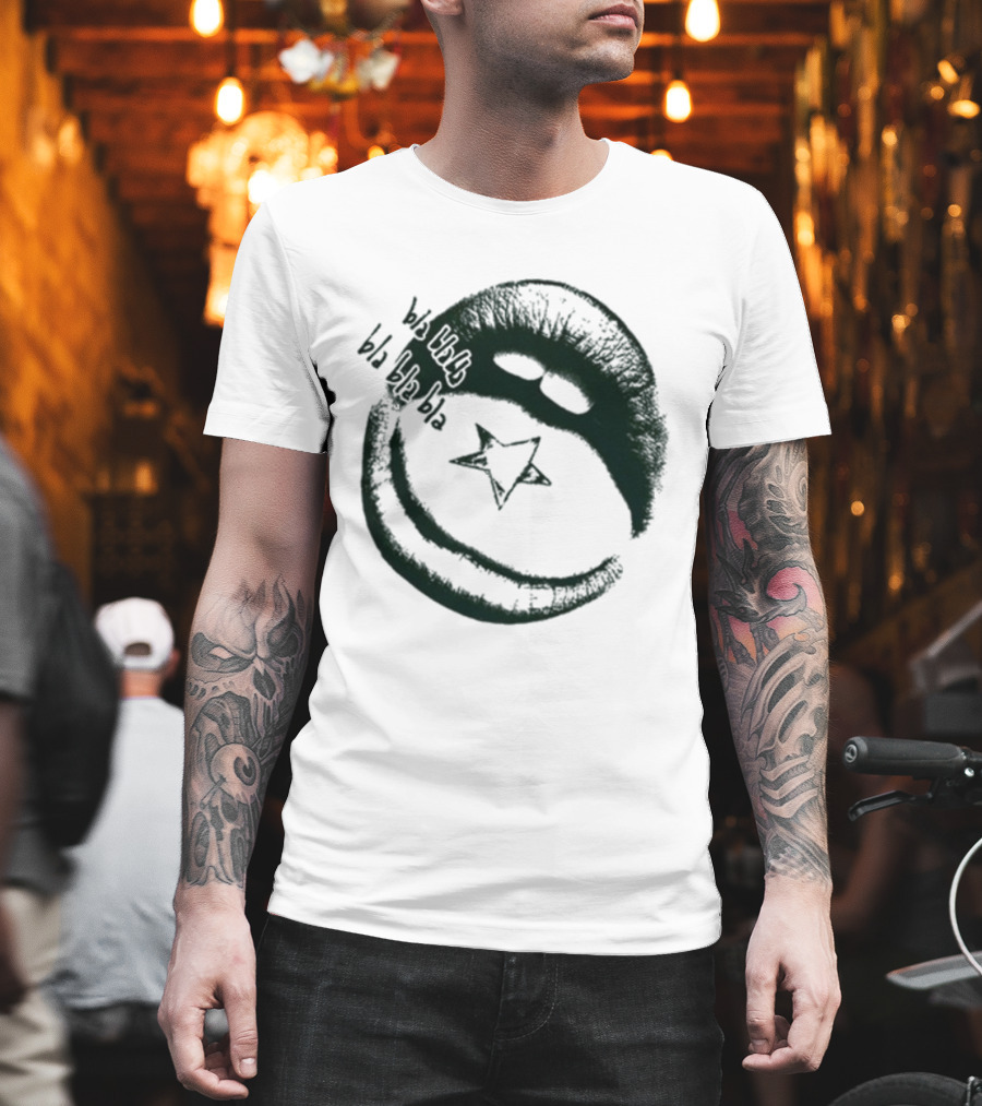 Maneskin Bla Bla Bla Rush Star And Smile T-Shirt