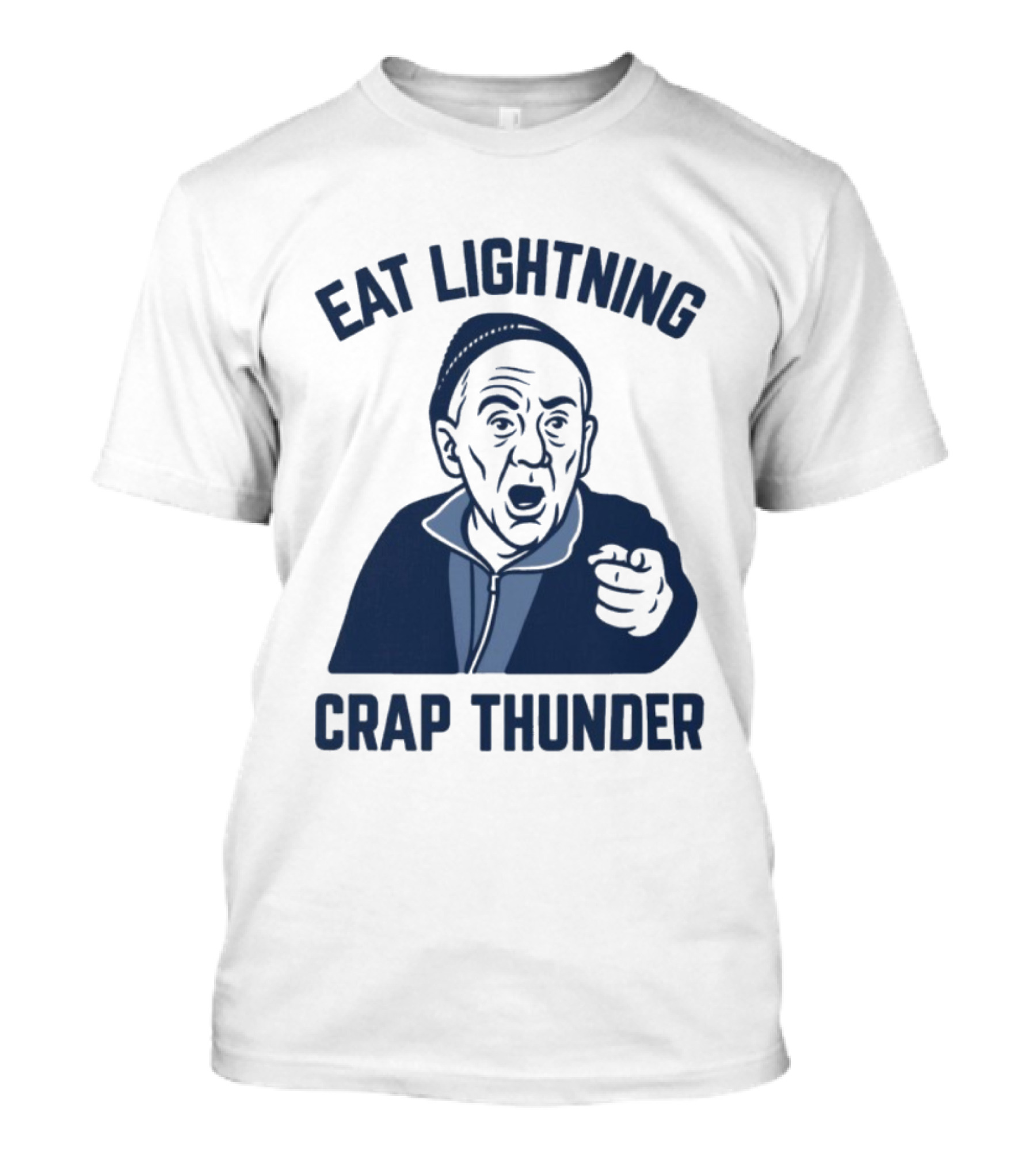 Philadelphia 76ers Eat Lightning Crap Thunder With Iconic Coach Motif T-Shirt