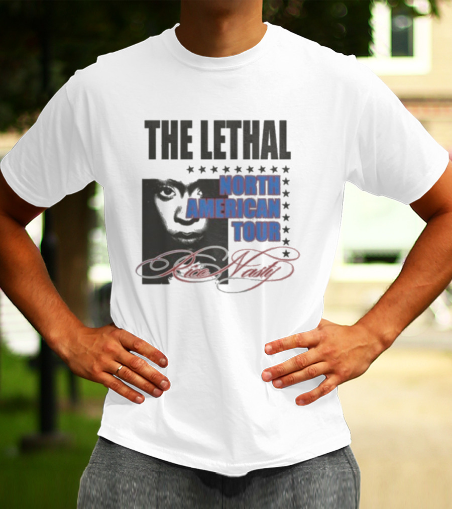 Rico Nasty The Lethal North American Tour 2025 2026 Stars Smiling Face T-Shirt