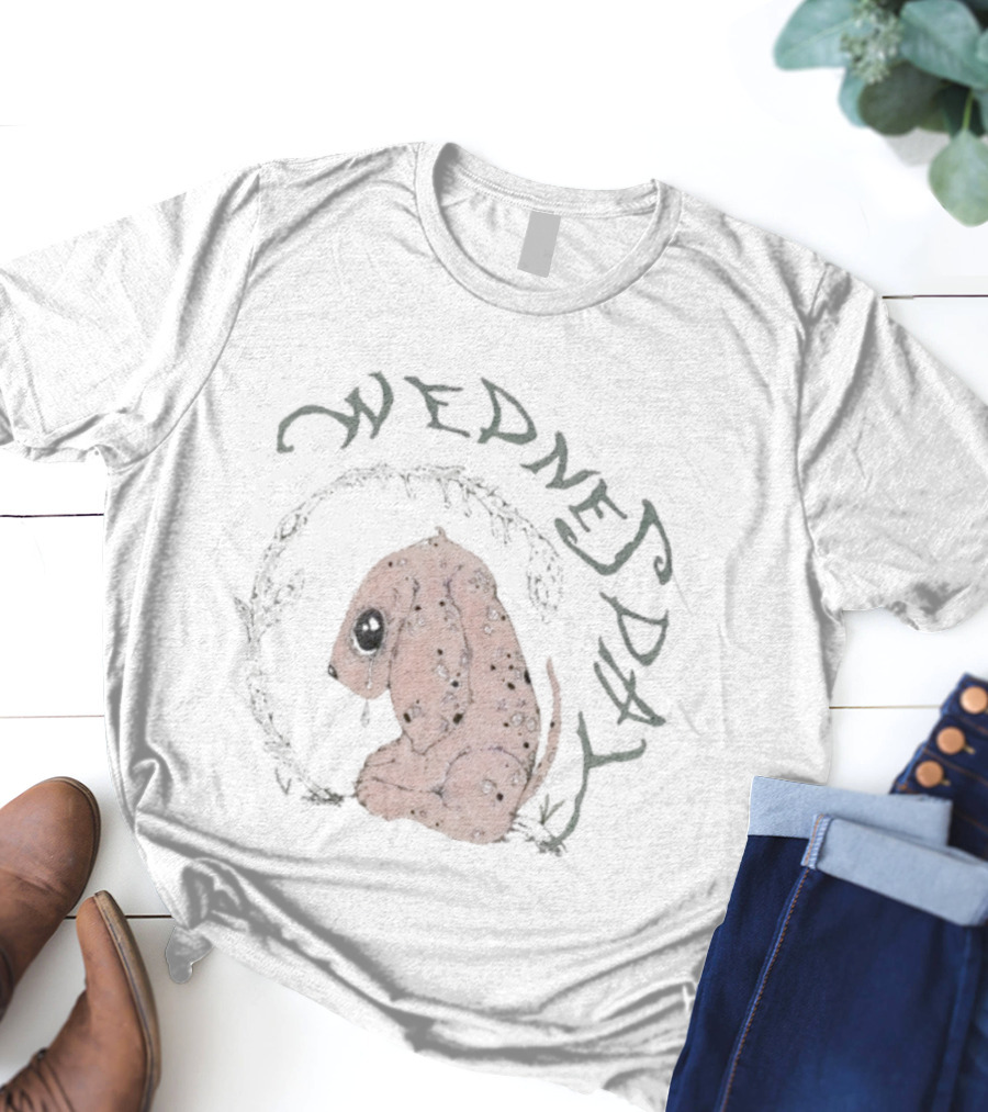 Wednesday Plant Pup Dog Art Day T-Shirt