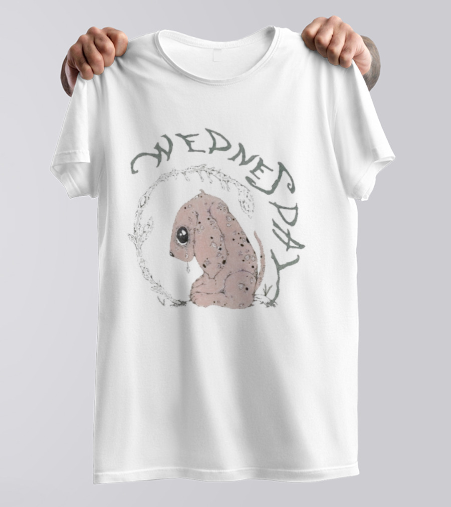 Wednesday Plant Pup Dog Art Day T-Shirt