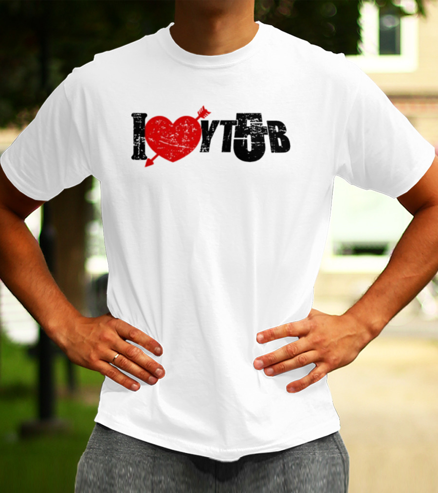 I Heart YTB Young And Bugsey Arrow Through Heart Icon T-Shirt