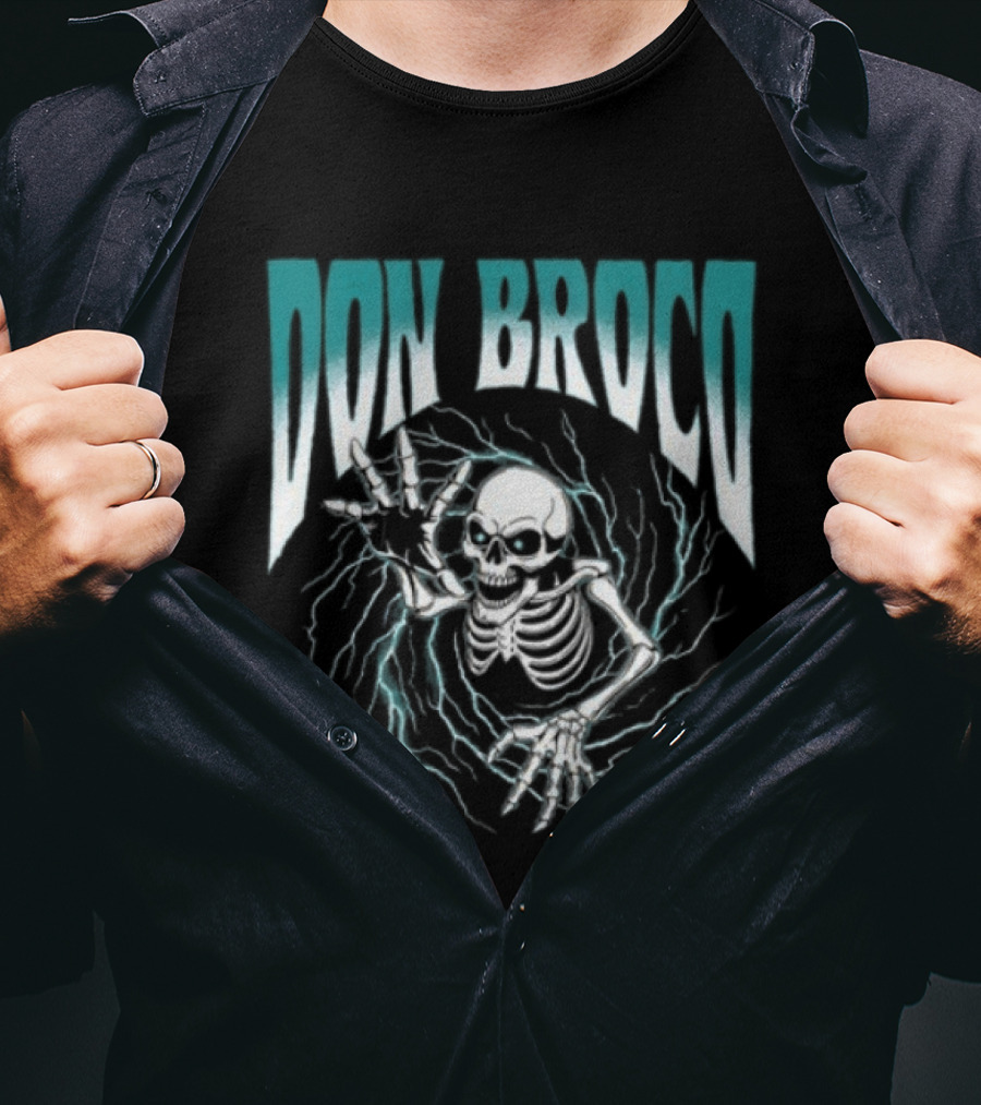 Don Broco Vortex Skeleton US Tour 2025 2026 T-Shirt