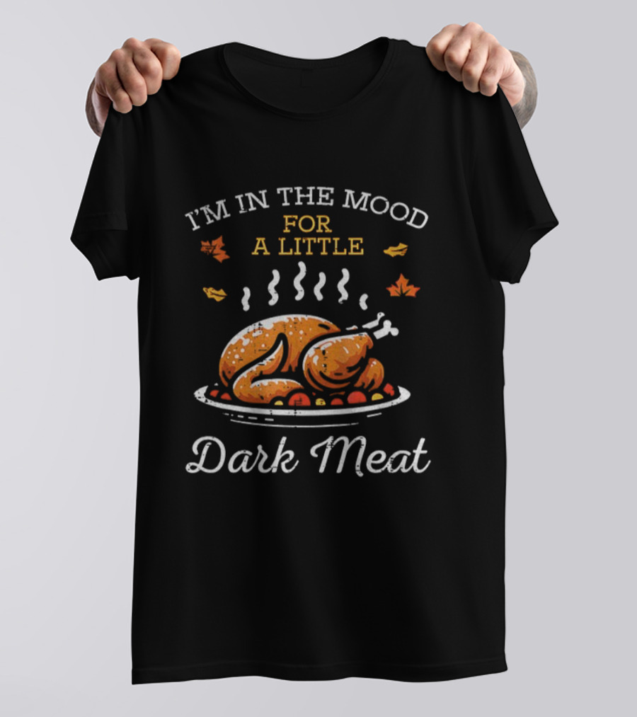I'm In The Mood For A Little Dark Meat Thanksgiving Turkey Humor T-Shirt