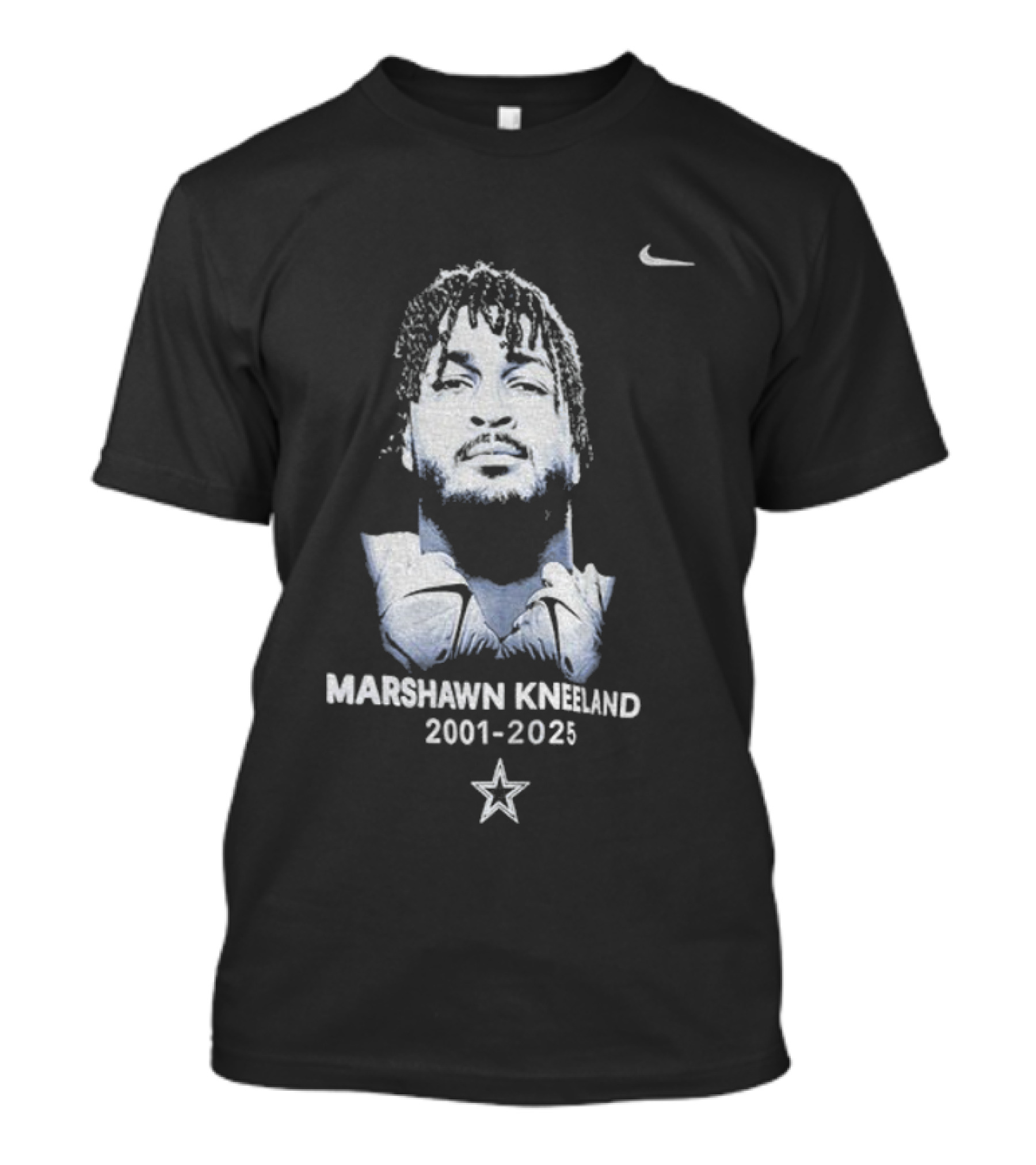 Nike Marshawn Kneeland 2001-2025 Remembrance Portrait T-Shirt