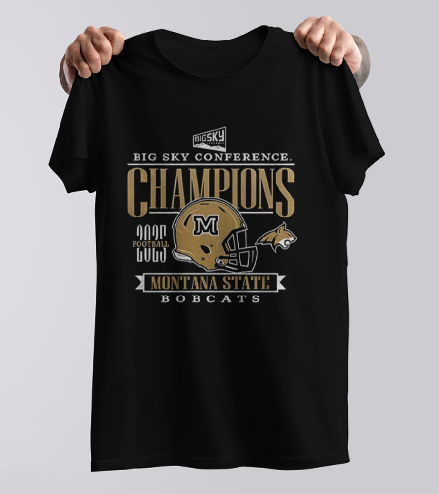 Big Sky Conference Champions 2025 Montana State Bobcats Football T-Shirt