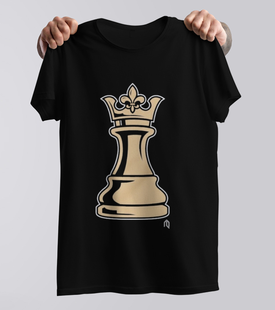 New Orleans Pelicans Basketball Queen Fleur-de-Lis Chess Piece T-Shirt