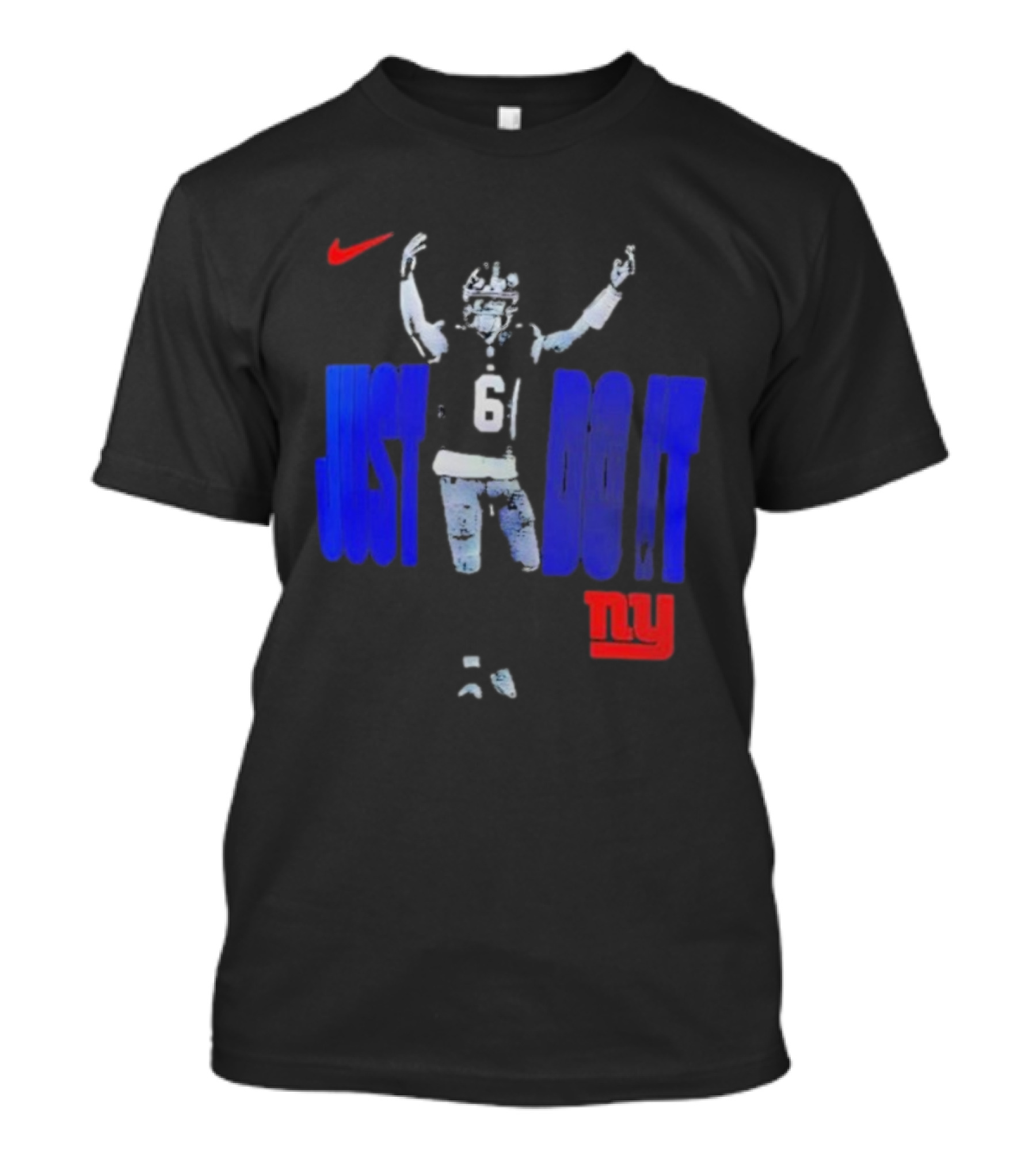 Jaxson Dart New York Giants Nike Just Do It 61 NY T-Shirt