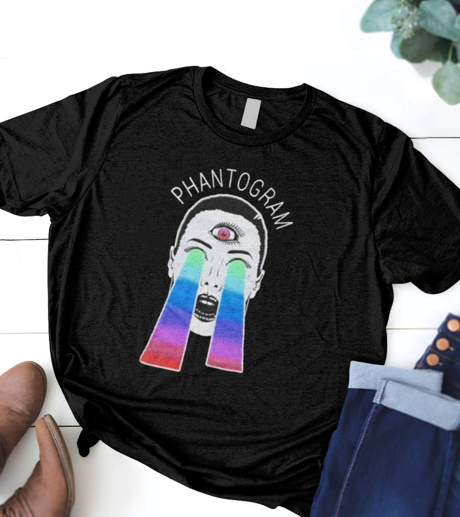 Phantogram Psychedelic Laser Eyes Third Eye Design T-Shirt